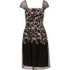 image:imageAdrianna Papell Womens Border Embroidery Midi DressBlackIvory