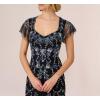 image:imageAdrianna Papell Womens Embellished Godet DressMidnight Multi