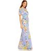 image:imageAdrianna Papell Womens Floral Chiffon Beaded GownPeri Multi