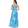 image:imageAdrianna Papell Womens Floral Print Sleeveless GownPeri Multi