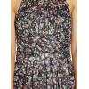 image:imageAdrianna Papell Womens Foiled Printed Chiffon GownBlack Multi