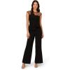 image:imageAdrianna Papell Womens Knit Crepe JumpsuitBlack