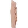 image:imageAdrianna Papell Womens Metallic Knit Cascade GownGinger