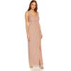 image:imageAdrianna Papell Womens Metallic Long GownRose