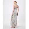 image:imageAdrianna Papell Womens Metallic Print Mesh GownSilver Multi