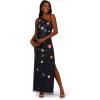 image:imageAdrianna Papell Womens One Shoulder Bead DressNavy Multi