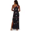 image:imageAdrianna Papell Womens One Shoulder Bead DressNavy Multi