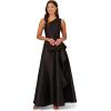image:imageAdrianna Papell Womens One Shoulder Mikado GownBlack