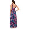 image:imageAdrianna Papell Womens Printed Chiffon Halter GownNavyMulti