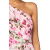 image:imageAdrianna Papell Womens Printed HighLow Special Occasion Dress Pink Multi 10 US