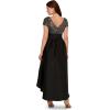 image:imageAdrianna Papell Womens Sequin HighLow DressBlackGunmetal