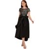 image:imageAdrianna Papell Womens Sequin HighLow DressBlackGunmetal