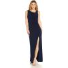 image:imageAdrianna Papell Womens Sequin Jersey DressMidnight