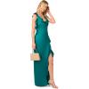 image:imageAdrianna Papell Womens Stretch Satin Long DressDeep Emerald