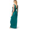 image:imageAdrianna Papell Womens Stretch Satin Long DressDeep Emerald