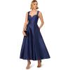 image:imageAdrianna Papell Womens Sweetheart Mikado Ankle DressLight Navy