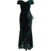 image:imageAdrianna Papell Womens Velvet Off The Shoulder GownHunter
