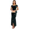 image:imageAdrianna Papell Womens Velvet Off The Shoulder GownHunter