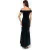image:imageAdrianna Papell Womens Velvet Off The Shoulder GownHunter