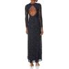 image:imageAidan Mattox Womens Long Sleeve Beaded Long DressTwilightBlack