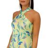 image:imageAidan Mattox Womens Printed Halter Neck Long DressGreen Multi