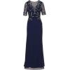 image:imagePapell Studio Womens Beaded Chiffon Long DressLight NavyGunmetal