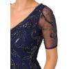 image:imageWomens Beaded Sleeve Ankle DressLight Navy