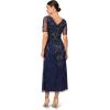 image:imageWomens Beaded Sleeve Ankle DressLight Navy