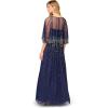 image:imageWomens Beaded Strapless GownNavy