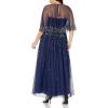 image:imageWomens Beaded Strapless GownNavy