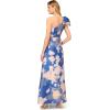 image:imageWomens One Shoulder Burnout BallgownRoyal Sapphire