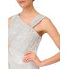 image:imageWomens Pleated Foil Mermaid GownSilver