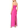 image:imageWomens Strapless Stretch Mikado GownMagenta