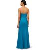 image:imageWomens Stretch Mikado Strapless GownDark Teal