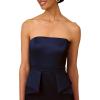 image:imageWomens Stretch Mikado Strapless GownNavy