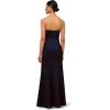 image:imageWomens Stretch Mikado Strapless GownNavy