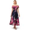 image:imageAdrianna Papell OffShoulder Dress Pink MultiNavyPink Multi