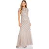 image:imageAdrianna Papell Womens Bead Covered GownMarble