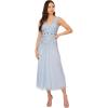 image:imageAdrianna Papell Womens Beaded Ankle DressElegant Sky