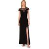image:imageAdrianna Papell Womens Beaded Jersey GownBlack