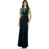 image:imageAdrianna Papell Womens Beaded Velvet Mermaid GownSpecial Occasion DressHunter