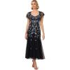 image:imageAdrianna Papell Womens Embellished Godet DressMidnight Multi