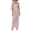 image:imageAdrianna Papell Womens Long 3D Floral Sequin GownMauve