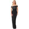 image:imageAdrianna Papell Womens Sequin Off The Shoulder GownBlack