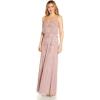 image:imageAdrianna Papell Womens Spaghetti Strap Blouson GownDusted Petal