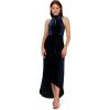 image:imageAdrianna Papell Womens Velvet High Low GownMidnight
