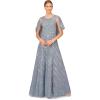 image:imageAidan Mattox Womens Beaded Aline GownVintage Blue