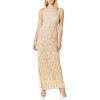 image:imageAidan Mattox Womens Embroidered Lace GownBlush