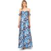 image:imageAidan Mattox Womens Off the Shoulder Jacquard GownBlue Multi