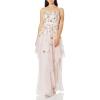 image:imageAidan Mattox Womens Strapless Tiered Ball GownPink Blush